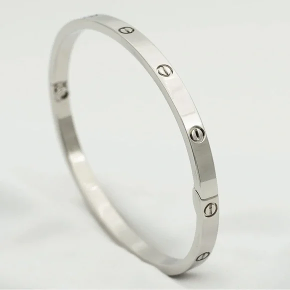 NEW Small Model Screw Cuff Bangle Love Bracelet with Screwdriver in Silver - Picture 8 of 14